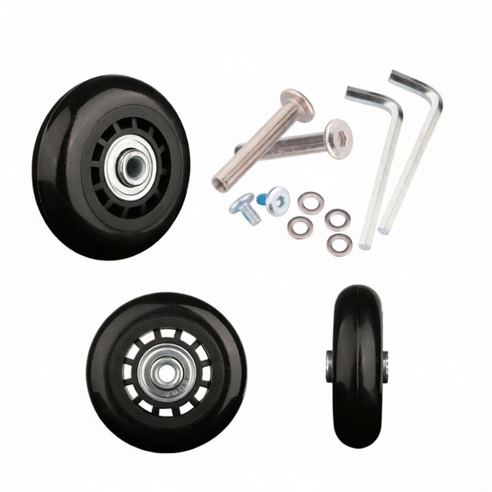 Silent Replacement Luggage Wheels - Roda Karet untuk Koper, Roda yang
