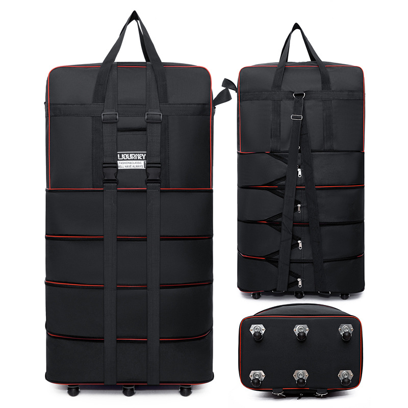 Tas travel lipat koper roda pu - Foldable Rolling Luggage Bag ulasan dan harga