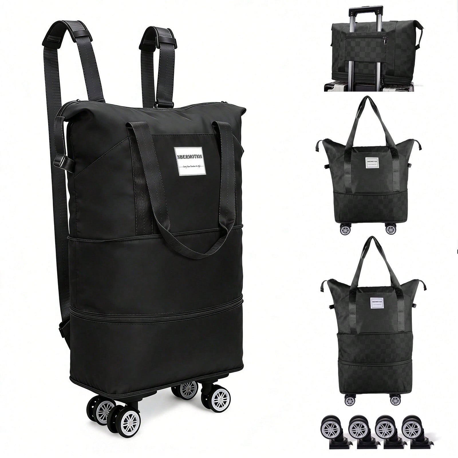 Tas Duffle yang Dapat Diperlua - Foldable Rolling Luggage Bag ulasan dan harga