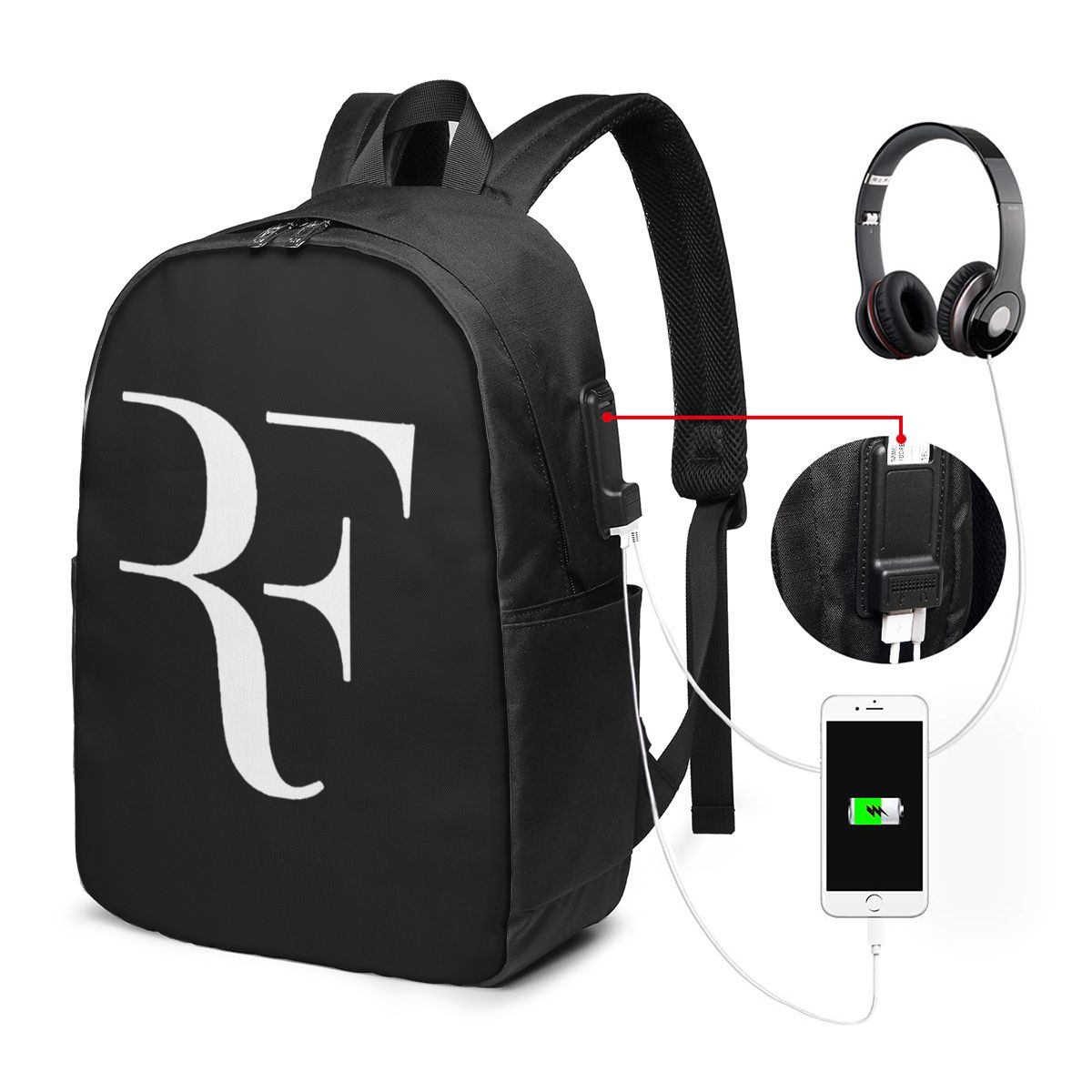 Roger Federer Tas Ransel Trave - Handbags ulasan dan harga