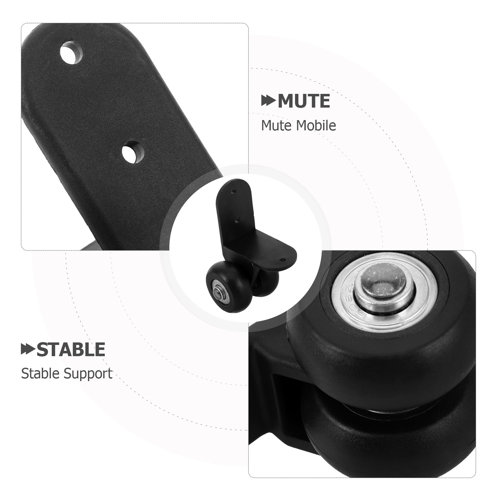 1 Pasang Roda Kastor Tugas Ber - Silent Replacement Luggage Wheels ulasan dan harga