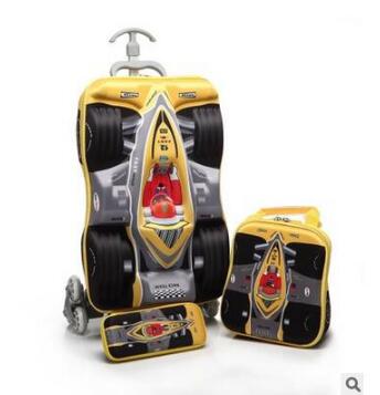 Tas Troli Mobil 3D untuk Anak  - Foldable Rolling Luggage Bag ulasan dan harga